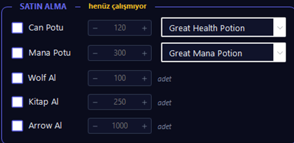 FunnyMacro — Tedarik Satın Alma bölümü